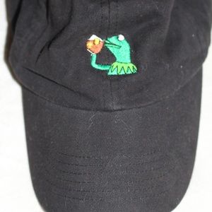 Sipping Tea Kermit Dad Hat